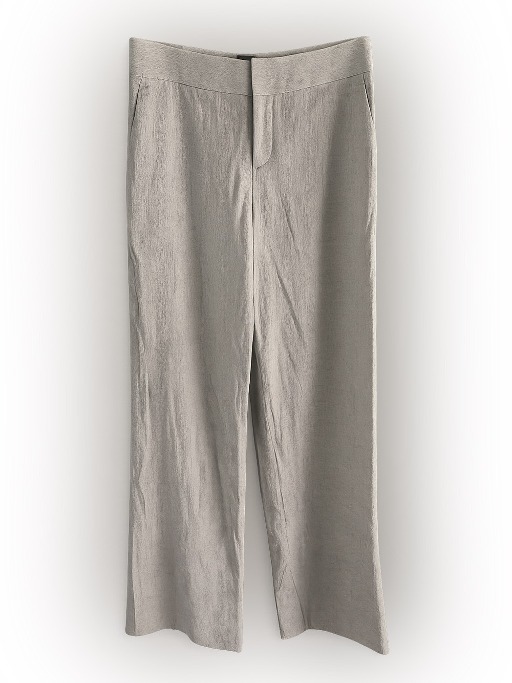 Club Monaco Lightweight Wool Blend Wide-Leg Grey Pants - Size 00